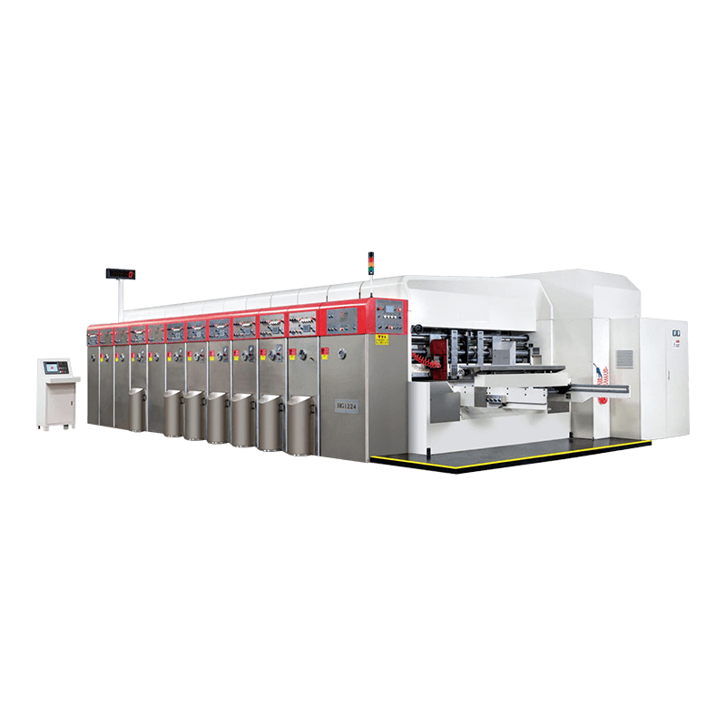 Máquina de corte e vinco com impressão flexográfica computadorizada de alta definição
