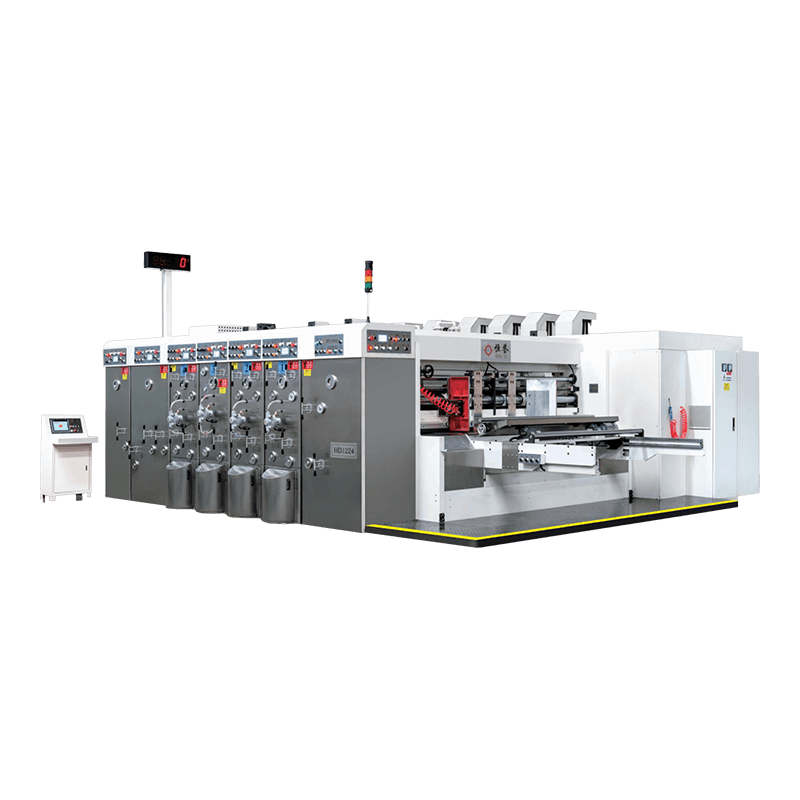 Máquina automática de corte e vinco para impressão flexográfica de alta velocidade