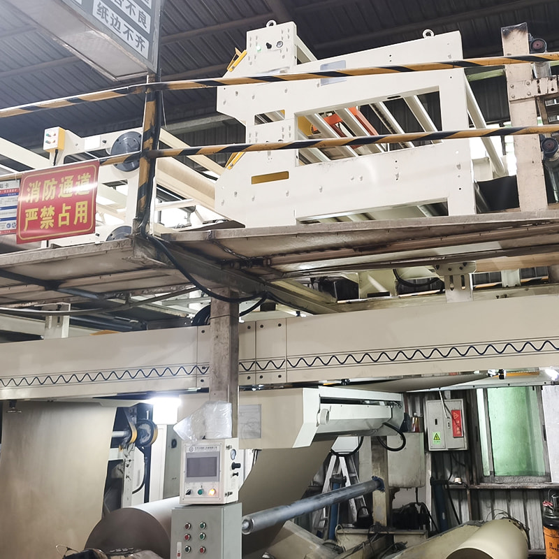 Máquina de splicer de acionamento de acionamento de cilindros para linha ondulada